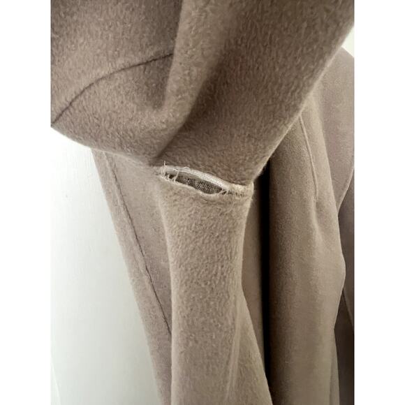 THEORY Shawl Collar Wool & Cashmere Coat Grey Oat - large - Picture 7 of 8